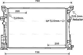 Ava Quality Cooling MS2654 - Радіатор, охолодження двигуна avtolavka.club