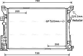 Ava Quality Cooling MS2652 - Радіатор, охолодження двигуна avtolavka.club