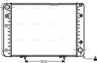 Ava Quality Cooling MS 2100 - Радіатор, охолодження двигуна avtolavka.club