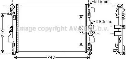 Ava Quality Cooling MS 2356 - Радіатор, охолодження двигуна avtolavka.club