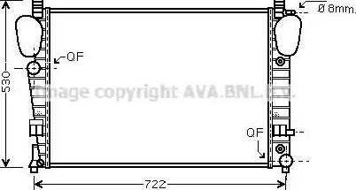 Ava Quality Cooling MS 2311 - Радіатор, охолодження двигуна avtolavka.club