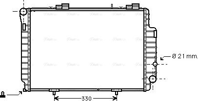 Ava Quality Cooling MS 2263 - Радіатор, охолодження двигуна avtolavka.club