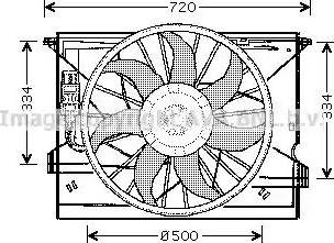 Ava Quality Cooling MS 7508 - Вентилятор, охолодження двигуна avtolavka.club