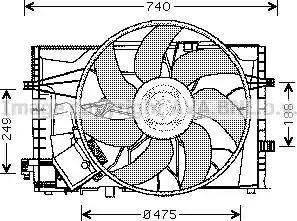 Ava Quality Cooling MS 7507 - Вентилятор, охолодження двигуна avtolavka.club