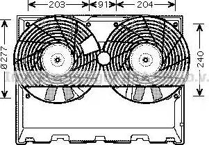 Ava Quality Cooling MS 7515 - Вентилятор, охолодження двигуна avtolavka.club