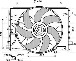 Ava Quality Cooling MS7522 - Вентилятор, охолодження двигуна avtolavka.club