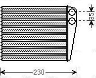 Ava Quality Cooling MSA6465 - Теплообмінник, опалення салону avtolavka.club