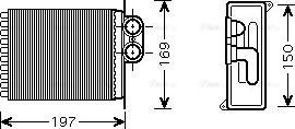 Ava Quality Cooling MSA6400 - Теплообмінник, опалення салону avtolavka.club