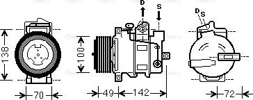 Ava Quality Cooling MSAK566 - Компресор, кондиціонер avtolavka.club