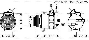 Ava Quality Cooling MSAK573 - Компресор, кондиціонер avtolavka.club