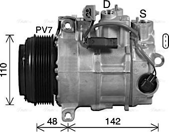 Ava Quality Cooling MSAK746 - Компресор, кондиціонер avtolavka.club