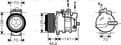 Ava Quality Cooling MS K426 - Компресор, кондиціонер avtolavka.club