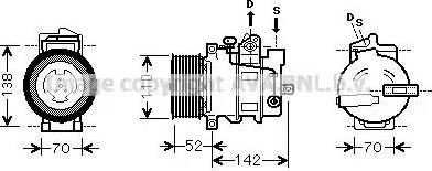 Ava Quality Cooling MSK590 - Компресор, кондиціонер avtolavka.club