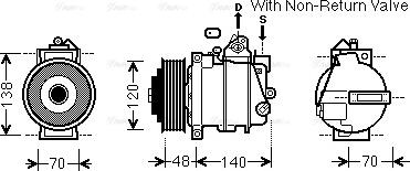 Ava Quality Cooling MSK565 - Компресор, кондиціонер avtolavka.club