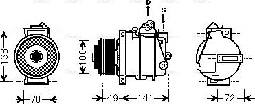 Ava Quality Cooling MSK560 - Компресор, кондиціонер avtolavka.club