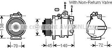 Ava Quality Cooling MSK568 - Компресор, кондиціонер avtolavka.club