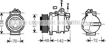 Ava Quality Cooling MSK567 - Компресор, кондиціонер avtolavka.club