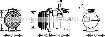 Ava Quality Cooling MSK574 - Компресор, кондиціонер avtolavka.club