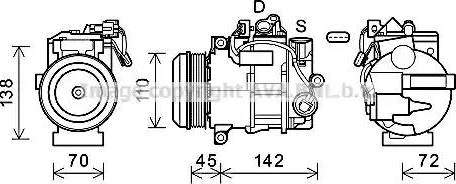 Ava Quality Cooling MSK683 - Компресор, кондиціонер avtolavka.club