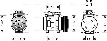 Ava Quality Cooling MS K083 - Компресор, кондиціонер avtolavka.club