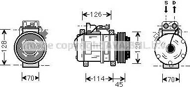 Ava Quality Cooling MS K278 - Компресор, кондиціонер avtolavka.club