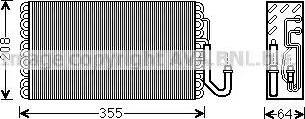 Ava Quality Cooling MSV547 - Випарник, кондиціонер avtolavka.club