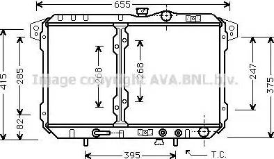 Ava Quality Cooling MT 2040 - Радіатор, охолодження двигуна avtolavka.club