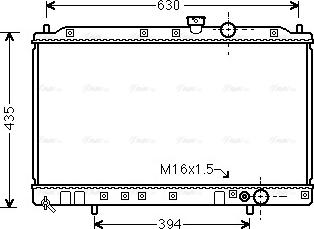 Ava Quality Cooling MT 2064 - Радіатор, охолодження двигуна avtolavka.club