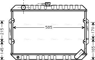 Ava Quality Cooling MT 2066 - Радіатор, охолодження двигуна avtolavka.club