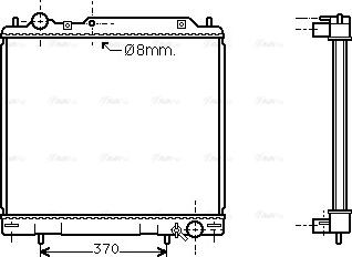 Ava Quality Cooling MT 2110 - Радіатор, охолодження двигуна avtolavka.club