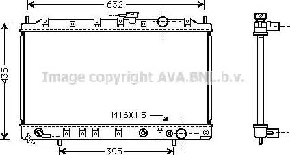 Ava Quality Cooling MT 2127 - Радіатор, охолодження двигуна avtolavka.club