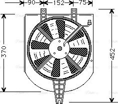 Ava Quality Cooling MT 7501 - Вентилятор, охолодження двигуна avtolavka.club