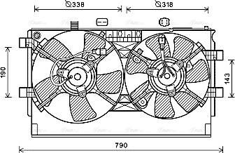 Ava Quality Cooling MT7529 - Вентилятор, охолодження двигуна avtolavka.club