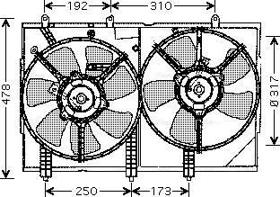 Ava Quality Cooling MT 7523 - Вентилятор, охолодження двигуна avtolavka.club