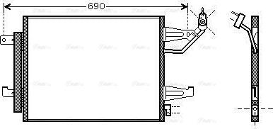 Ava Quality Cooling MTA5177D - Конденсатор, кондиціонер avtolavka.club