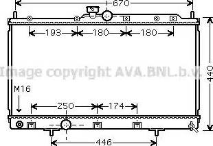 Ava Quality Cooling MTA2198 - Радіатор, охолодження двигуна avtolavka.club