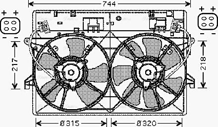 Ava Quality Cooling MZ 7524 - Вентилятор, охолодження двигуна avtolavka.club