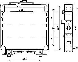 Ava Quality Cooling NH2031 - Радіатор, охолодження двигуна avtolavka.club