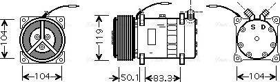 Ava Quality Cooling NHAK001 - Компресор, кондиціонер avtolavka.club