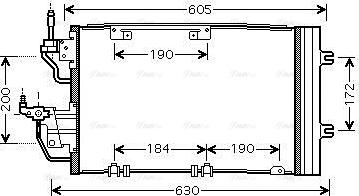 Ava Quality Cooling OL5454D - Конденсатор, кондиціонер avtolavka.club