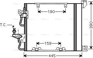 Ava Quality Cooling OL5368D - Конденсатор, кондиціонер avtolavka.club