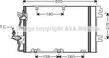 Ava Quality Cooling OL 5367 - Конденсатор, кондиціонер avtolavka.club