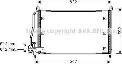 Ava Quality Cooling OL 5295 - Конденсатор, кондиціонер avtolavka.club