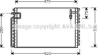 Ava Quality Cooling OL5210 - Конденсатор, кондиціонер avtolavka.club