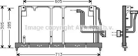 Ava Quality Cooling OL 5225 - Конденсатор, кондиціонер avtolavka.club