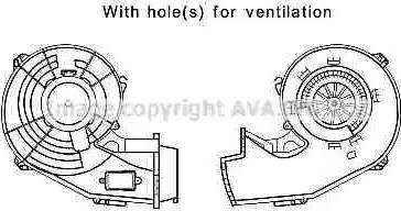 Ava Quality Cooling OL8643 - Електродвигун, вентиляція салону avtolavka.club