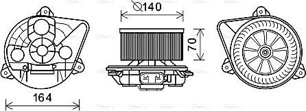 Ava Quality Cooling OL8623 - Вентилятор салону avtolavka.club