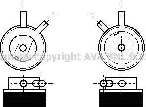 Ava Quality Cooling OL 3215 - Масляний радіатор, рухове масло avtolavka.club