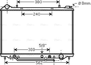 Ava Quality Cooling OL 2405 - Радіатор, охолодження двигуна avtolavka.club