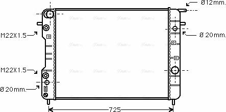 Ava Quality Cooling OL 2406 - Радіатор, охолодження двигуна avtolavka.club